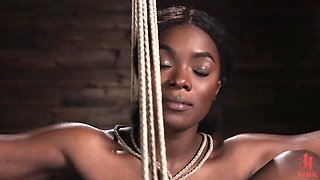 Hardcore black maledom session with a submissive ebony Ana Foxxx