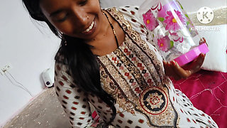 My wife was watching a hot video and she got in the mood, I fucked my wife's ass.