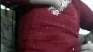 Nasty Indian wife really enjoys playing with her huge tits