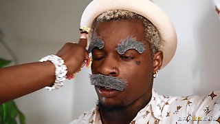 Exciting ebony slut sex mind-blowing story