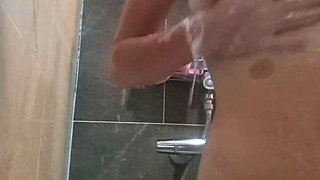 Soapy Shower with Ass Fingering and Leg Shaking Orgasms!