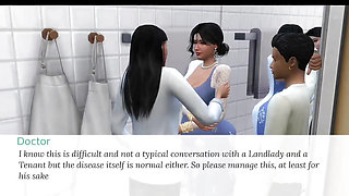 Young guy and Hot Desi milf indian landlady sex part1