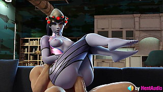 Widowmaker's Anal ASMR (3d animation with sounds) overwatch
