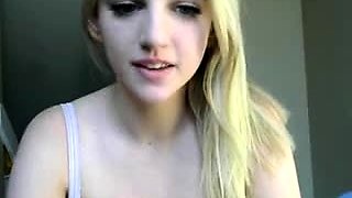 Amateur blond girl with big boobs getting fucked