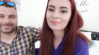 Cuck Watches as His Sexy Wife Scyley Jam Gets Pumped Full of Cum