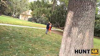Hunt4k. porn with dirty pickup artist promises money to guy and wifey