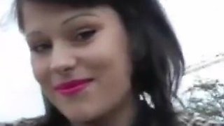 Curvy and Sexy Brunette Gets Her Ass Destroyed by a Black Guy