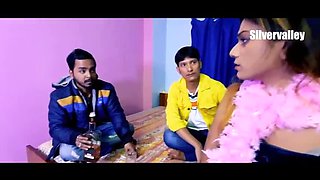 Hot Indian Teen's First Threesome - Asian MILF & Young Guy Creampie Her!