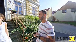 Steve Q & Lucas get down and dirty with Sarah Kay's wedding dress & shaved pussy