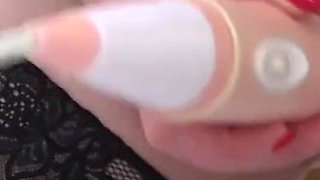 Auntie Trisha's vibrating wand playtime