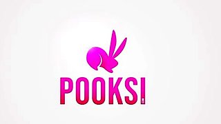 Pooksi - Cute blonde Ivelysse gets that round ass fucked