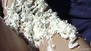 Beautiful Body Covered With Cream