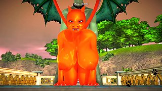 Pokemon Furry Yiff - Charizard Girl Is Ficked By Human Dragon - 3d Hentai And Hentai 3d