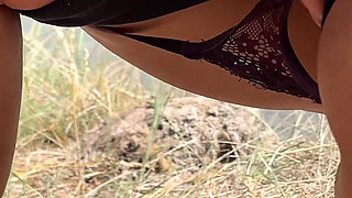 A Compilation of Public Pissing and Creampies in Nature! Road Trip! POV!