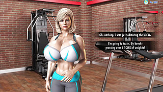 Amazing MILF Gets Help From a Stud at the Gym