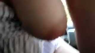 Ugly Russian aunty is sucking my dick deepthroat in the car