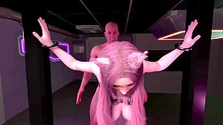 Animated adult fun featuring standing positions and intense action