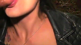 Tattooed Slut Is Addicted to Dirty Dogging and Can't Stop Sucking Stranger's Cocks
