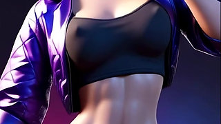 Akali's Playful Dance (ROSE - APT.) LOL 3D Dance