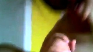 Asian College Girl Gives a Blowjob and Swallows
