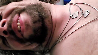 His cock squirts nice and deep into my cunt and gives me a creampie