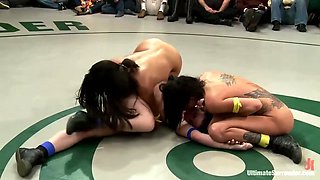 Haley Wilde, Isis Love & Serena Blair: The Featherweight Finals - Intense, Unscripted Wrestling Action! Real-Deal Porn Action.
