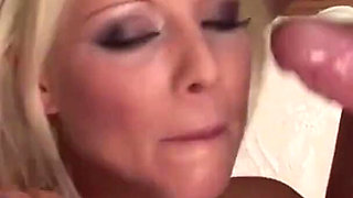 Blonde anal babe like two dicks