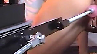 Machines Doggyfuck for Horny Blonde