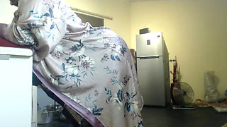 Busty BBW Stripteasing and Getting Vibrator Teased