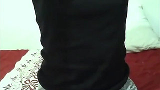 Desi College Girl Masturbating and Fingering on Bed