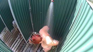 Busty Mature Spied in Public Shower