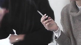 Olga and Natasa Smoking
