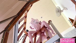 We Got Horny On Vacation And Tried New Risky Position On Top Of Staircase - We Loved It