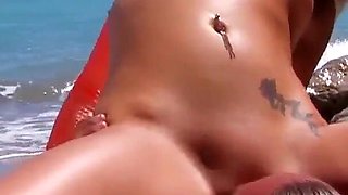 She's a teenager and Shana Spirit a slut with golden hair gets fucked in the ass eager for penetration on a beach