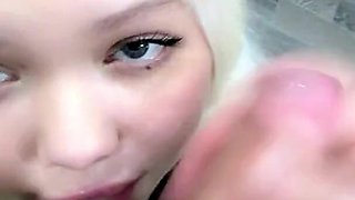 Stepdaughter Gets Pleasure Sucking a Forbidden Cock