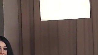 German blonde and brunette share a big cock