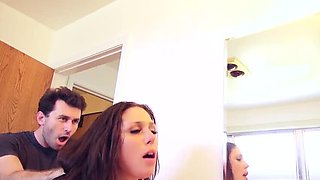 James Deen Pounds Anna's Big Ass Doggystyle - Huge Cock Cumshot on Natural Tits