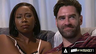 OUT OF THE FAMILY - Naughty Teen Gets Caught Masturbating By Stepdad And He Finishes The Job