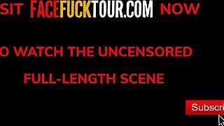 Tiny 18yo Latina Hottie SLOPPIEST Upside Down Deep Throat Fuck