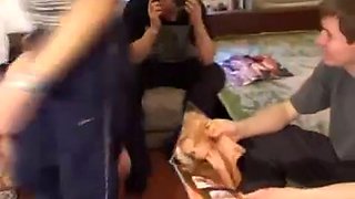 A group of boys and docter MILF porn party