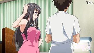 Horny Step Sister Gets Massive Facial - Hentai Anime Blowjob