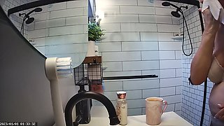 Found Hidden Cam Footage of My Mom Mrs. Joanne Tanner the Real Public Schoolteacher in the Shower on my Dad's Computer 7