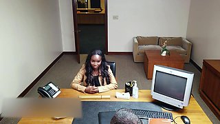 A Bit Of Sex-Ed - Full Movie With Black Stepmom Naomi Foxxx Squirting On White Cock - Interracial Reality Sex in Office