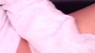 Naughty Girl Masturbating on the Travel Bus