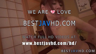 Haruna Kawase takes a creampie from an Asian stud on cam - Slutty Asian whore!