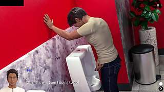 Blonde Slutty Stepmom Blowjob & Sex in the Public Restroom - the Spellbook Pure 15 Animated Porn Gameplay