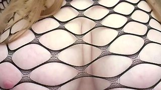 Big Boobed Blonde Masturbates With A Dildo In The Bathroom