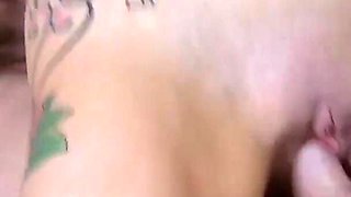 Tattooed Jesse Jenkins with piercings gets pounded by big cock dude Luke Hotrod