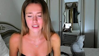 Webcam Busty Blonde Babe Dildo Fuck