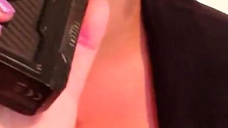 Sexy Vaping in Black Lipstick
